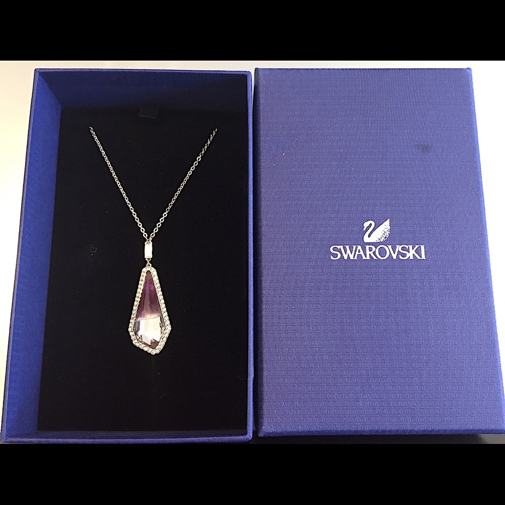 Swarovski Purple Necklace with Crystal Accents